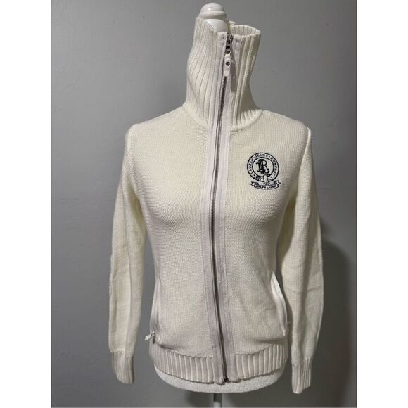 Lauren Jeans company heavy sports preppy style knit sweater S - Picture 3 of 11